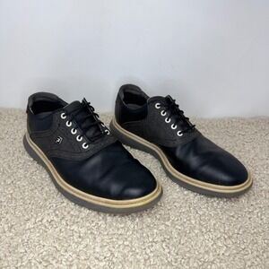 FootJoy Contour Series 57904 Mens Size 9 M Black Leather Spiked Golf Shoes